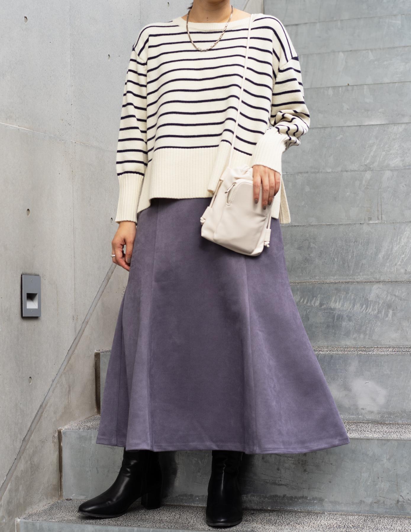 ボーダー柄ニット