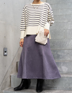 ボーダー柄ニット