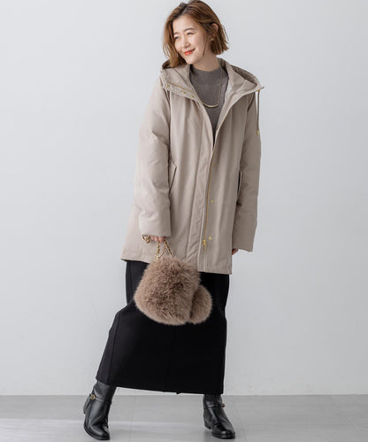 フェイクファー チャーム バッグ