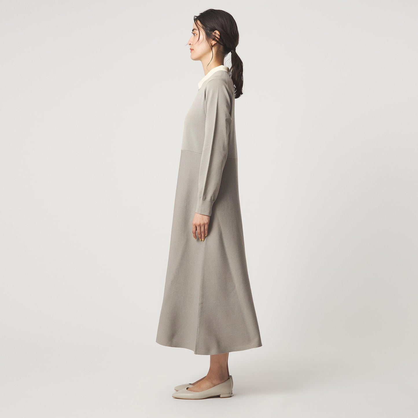 ハイショク エリツキ ニット ワンピース