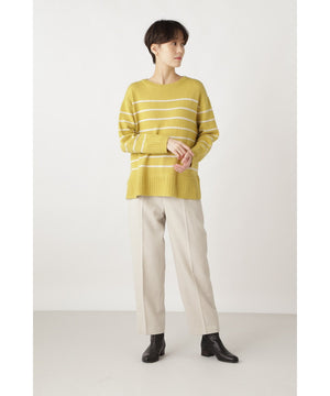 ウールカシミヤクルーボーダーＰＯ