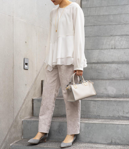 ドッキングイレヘムブラウス