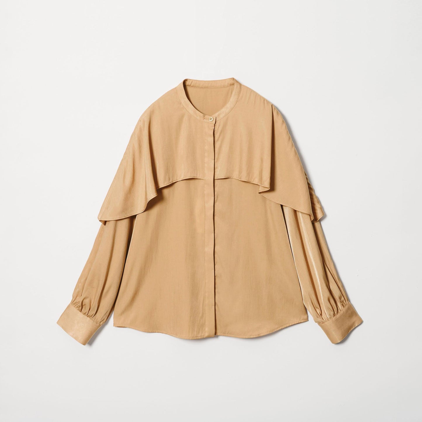 【WEB限定 Wardrobe DAILY MINIMAL】フリルレイヤーブラウス ウォッシャブル