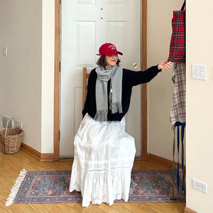 レタリング刺繍キャップ