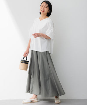 スムースデザイン パフスリーブ カットソー