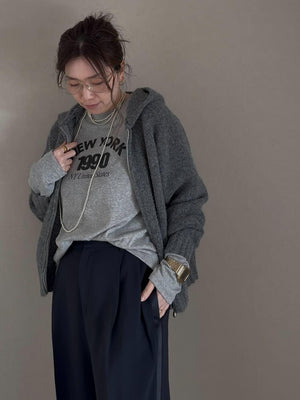 ニューヨークロゴ起毛ロンT