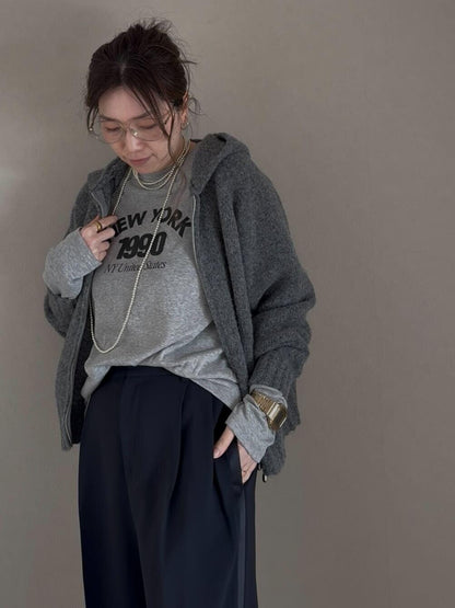 ニューヨークロゴ起毛ロンT