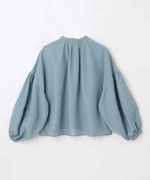 シアーテックリネンギャザーブラウス