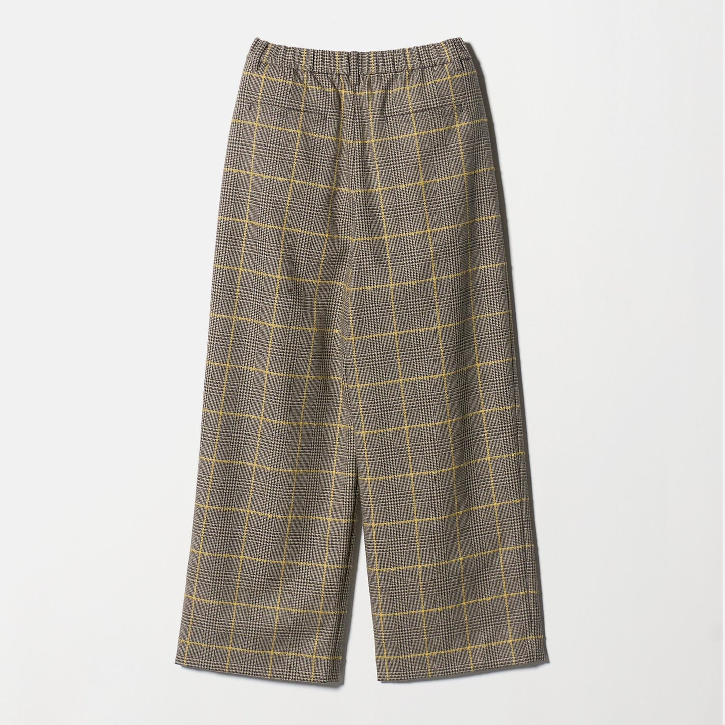 チェック ワイドタックパンツ