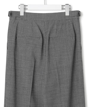 ウール2WAYストレッチ ワイドパンツ