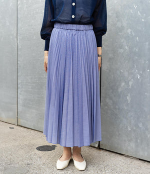 ストライププリーツフレアスカート