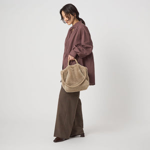 フェイクファー2WAY トートバッグ / ショルダーバッグ