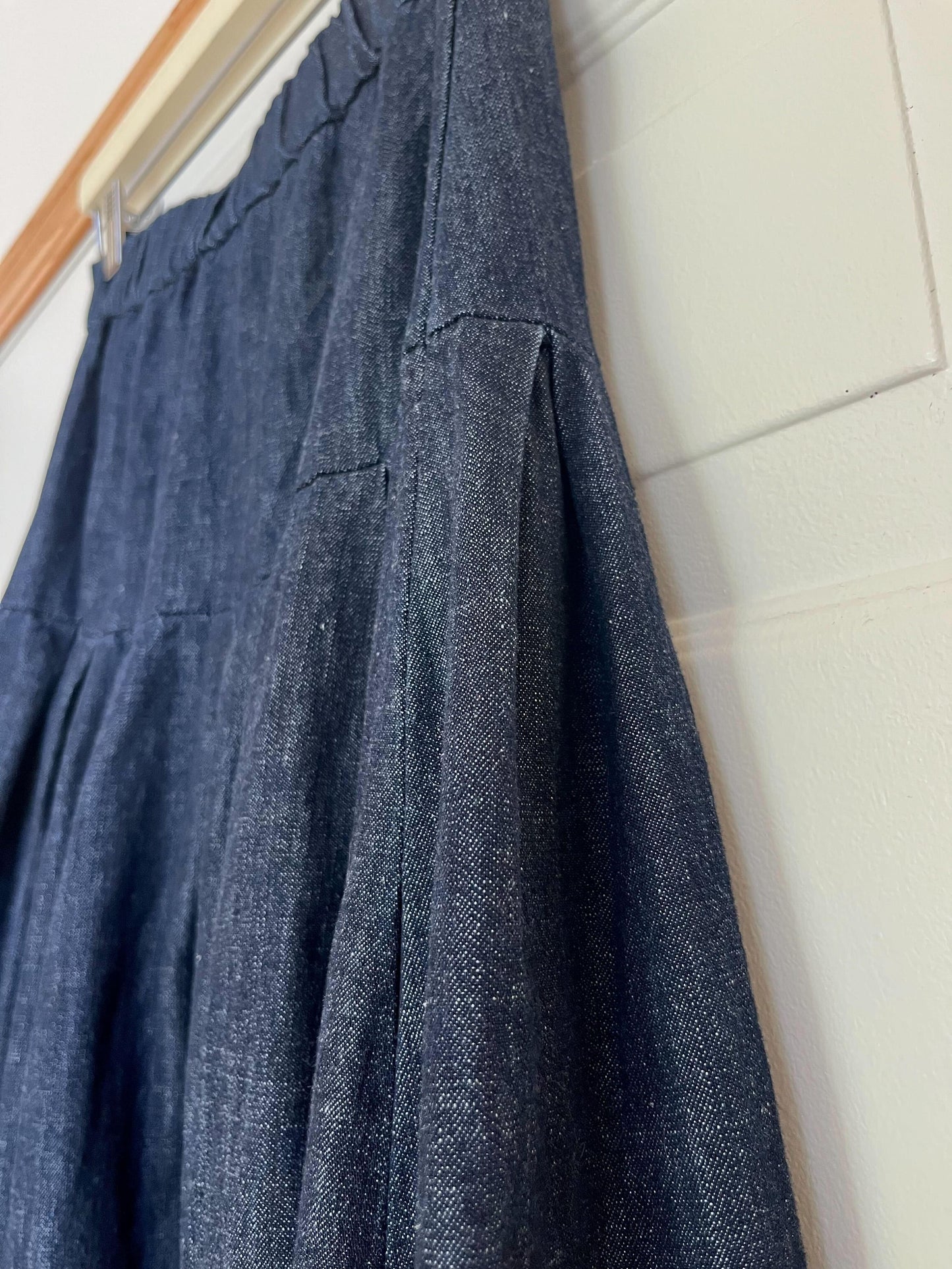 タックデニムマキシスカート