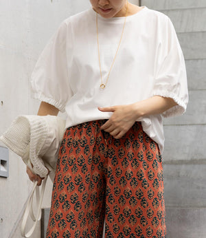 異素材ドッキングドルマンカットソー