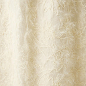 シアー レース ギャザー スカート