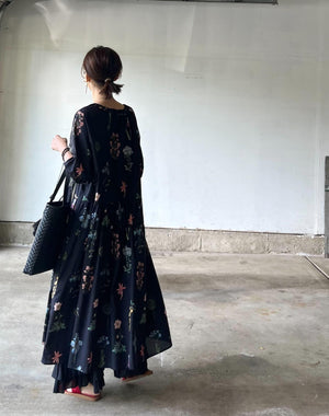 植物画ワンピース