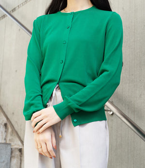 【UV加工・接触冷感】クルーネックカーディガン