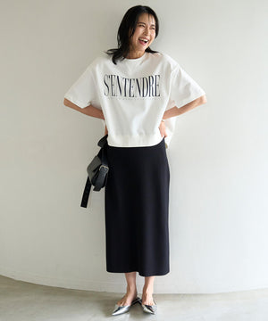 スゴ機能美ニット Iラインスカート