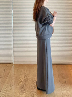 ライトスウェット ボートネックセットアップ