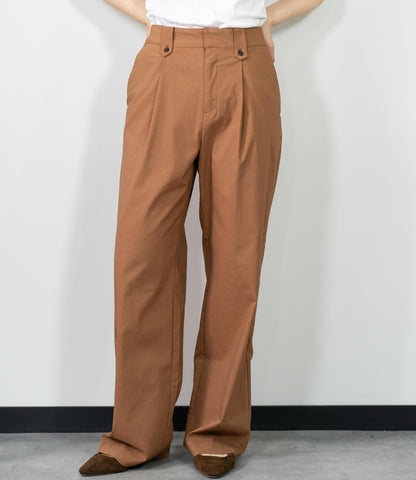 ストレッチリネンストレートパンツ