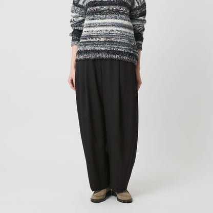 毛ポリエステル カーブパンツ ウォッシャブル