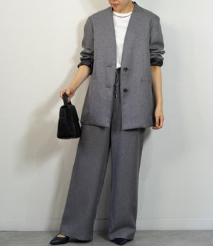 ツイードライクノーカラージャケット