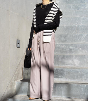 ダブルチュールカットソー