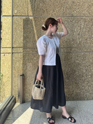 リネンクロップドジャケット