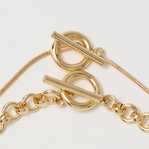 2セット メタル ネックレス 4WAY