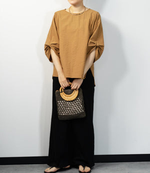 サッカーストライプブラウス