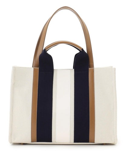ストライプキャンバス トートバッグ
