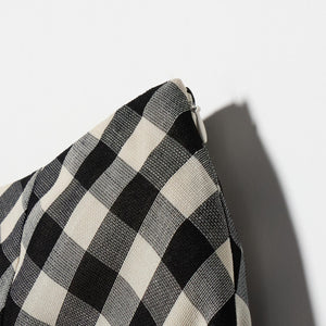 メッシュ ナロー フレア チェック スカート