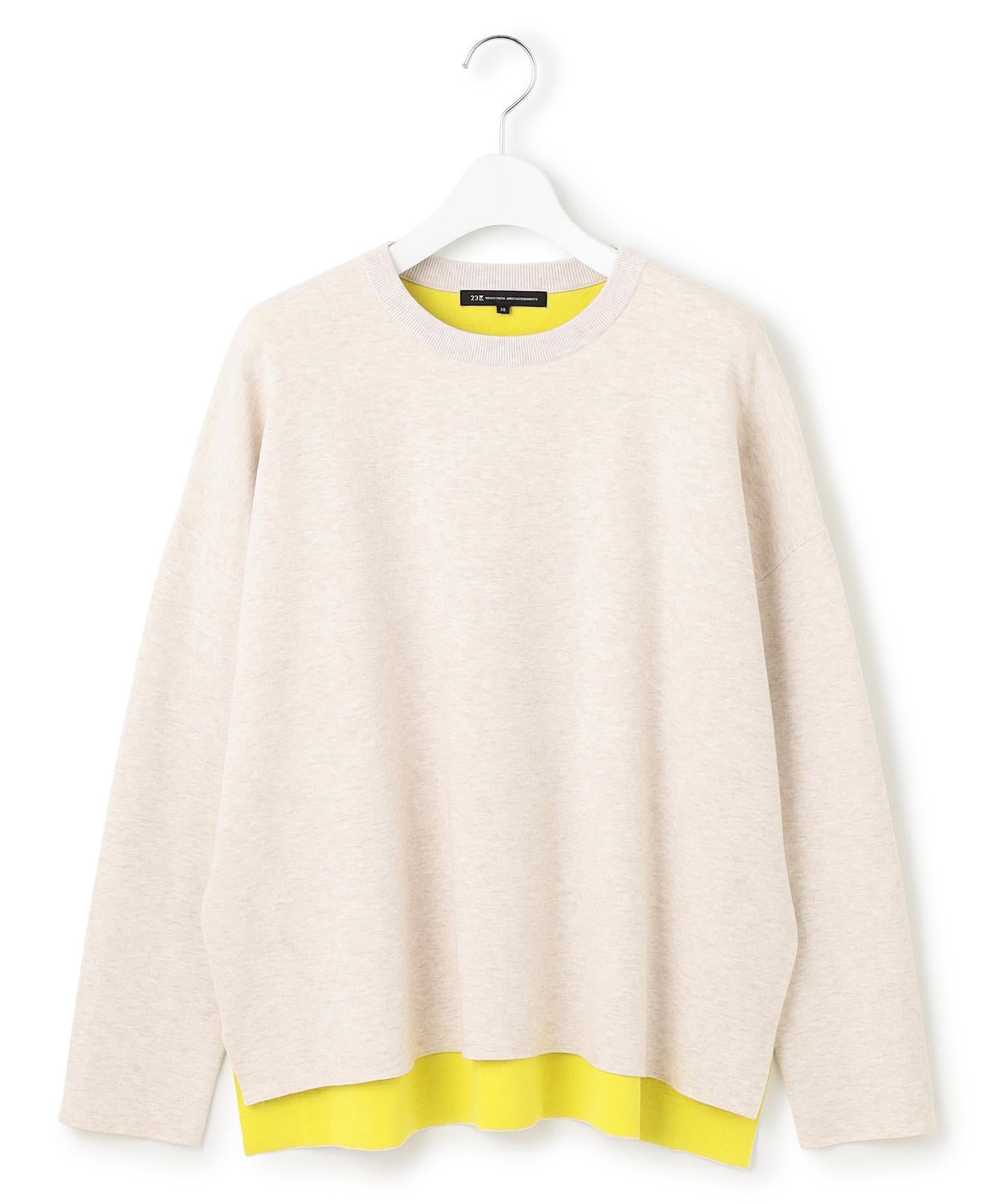 ダブルフェイス プルオーバー ニット