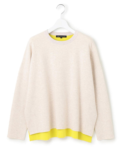 ダブルフェイス プルオーバー ニット