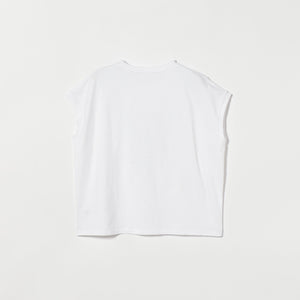 コットン ロゴプリント フレンチスリーブ Tシャツ