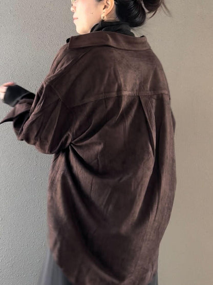 スウェードシャツ