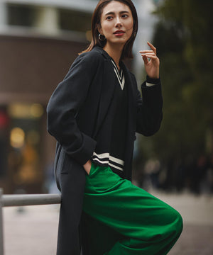 ウォッシャブルライトウール ストレートパンツ