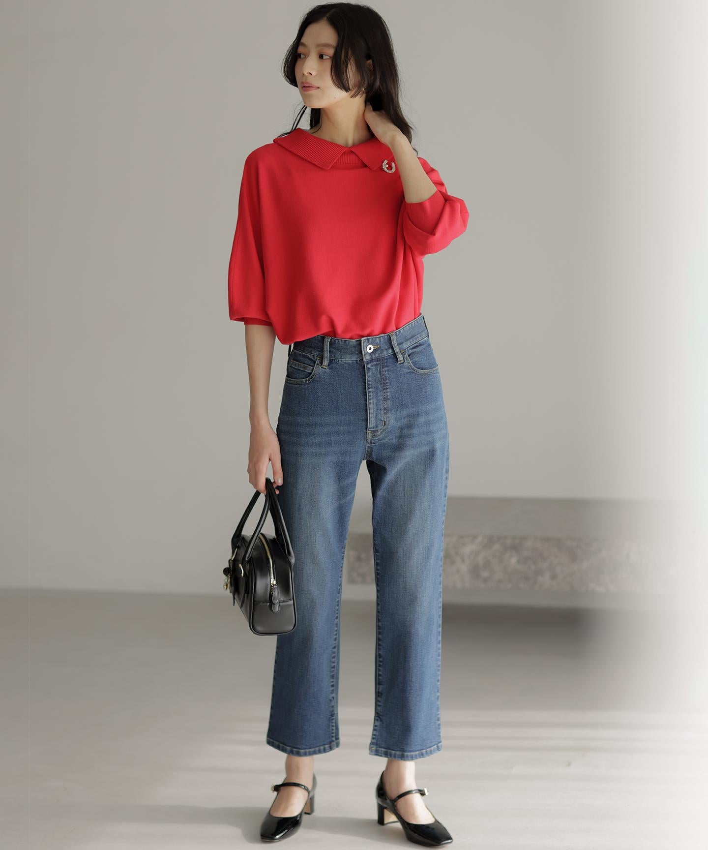 ミッドデニム パンツ