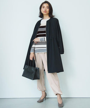 ドレープサテン 2WAY ドロスト パンツ