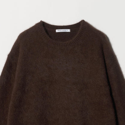 フォックスカシミヤブレンド クルーネックニットプルオーバー