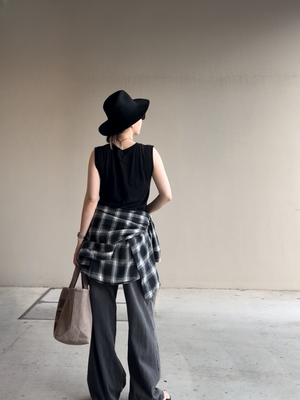 コットンチェックシャツ