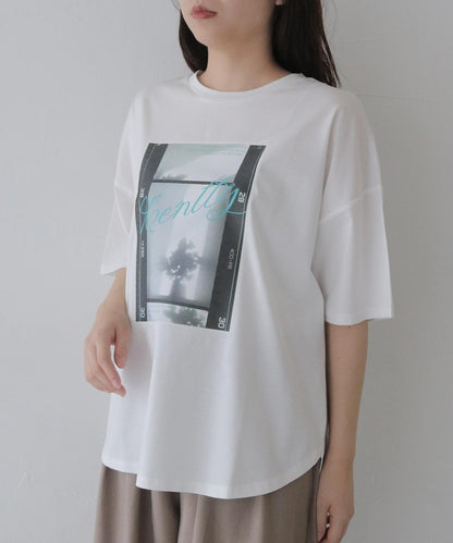 【接触冷感】ラウンドテールフォトTシャツ