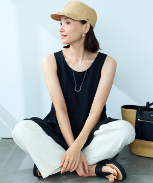 23区DENIM ストレッチ ワイドパンツ