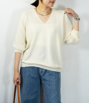 ホールガーメンVネックトニット