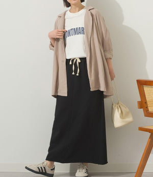 裏毛ロングスカート