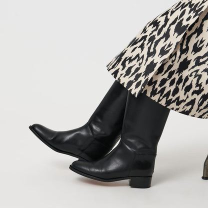 バックジップ ロングブーツ