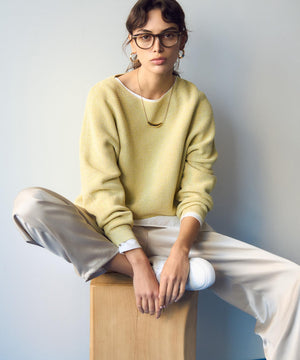 ドレープサテン 2WAY ドロスト パンツ