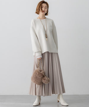 フェイクファー チャーム バッグ