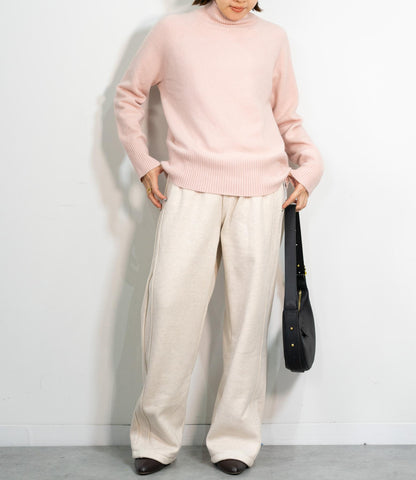 ヘリンボーン裏起毛イージーパンツ