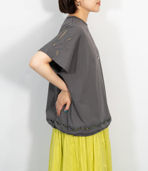 カッティンググドロストTシャツ